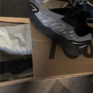 Yeezy Black and Gray Athletic Shoes